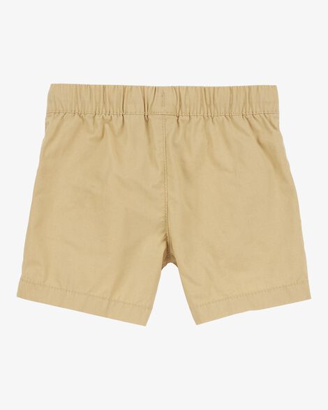  Product image 2 of Toddler Pull-On Poplin Shorts - Khaki