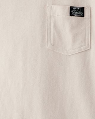 Product image 2 of Kid "Keeping It Real" Relaxed Pocket Tee - Beige