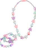 Multi - 3-Piece Butterfly Necklace & Bracelets Set, Selected