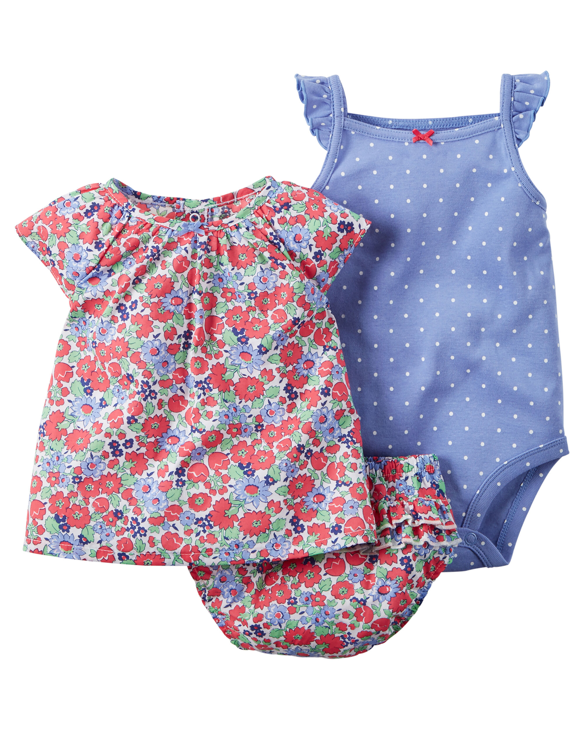 3Piece Bodysuit & Diaper Cover Set