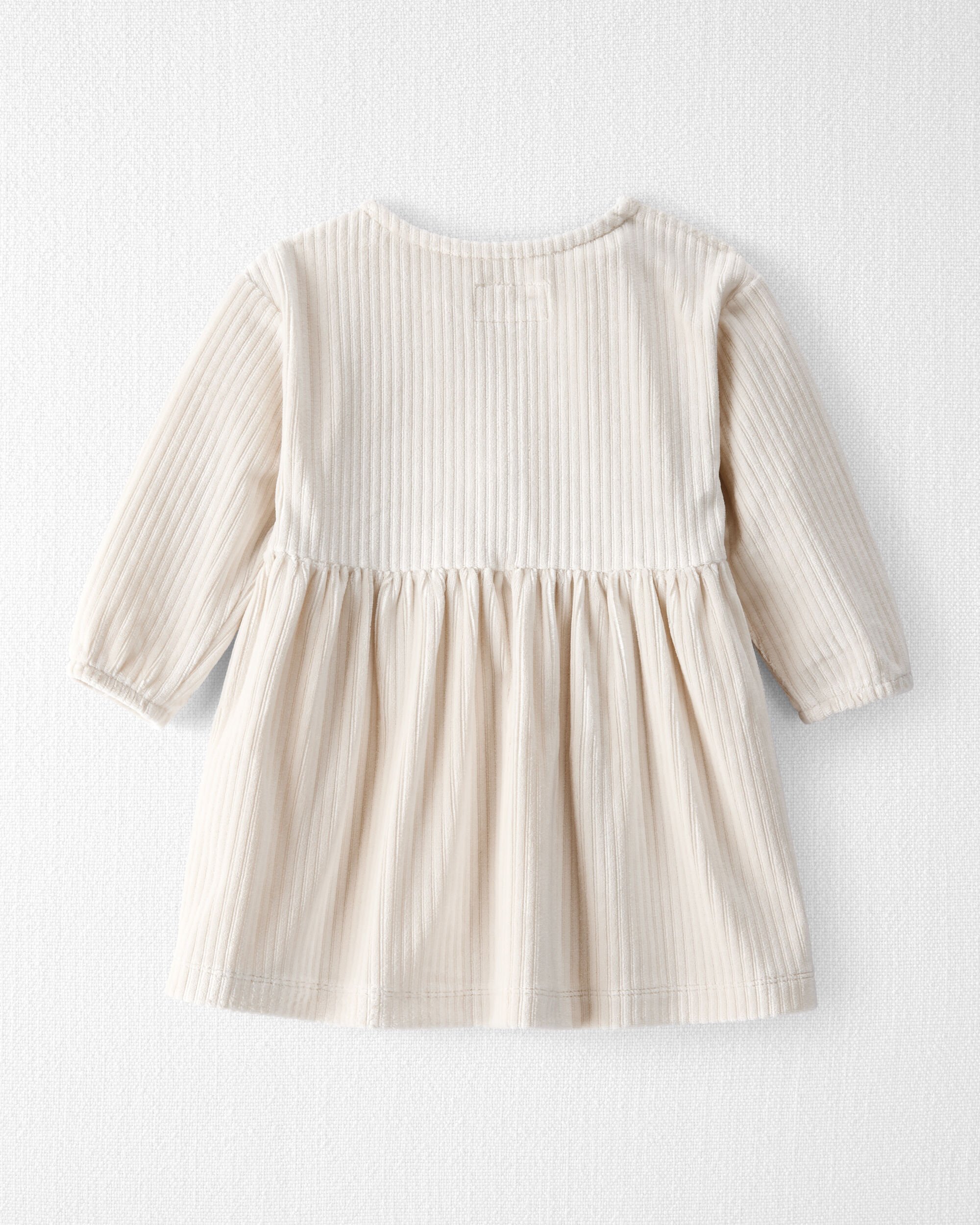 Baby Girl Recycled Velvety Corduroy Dress