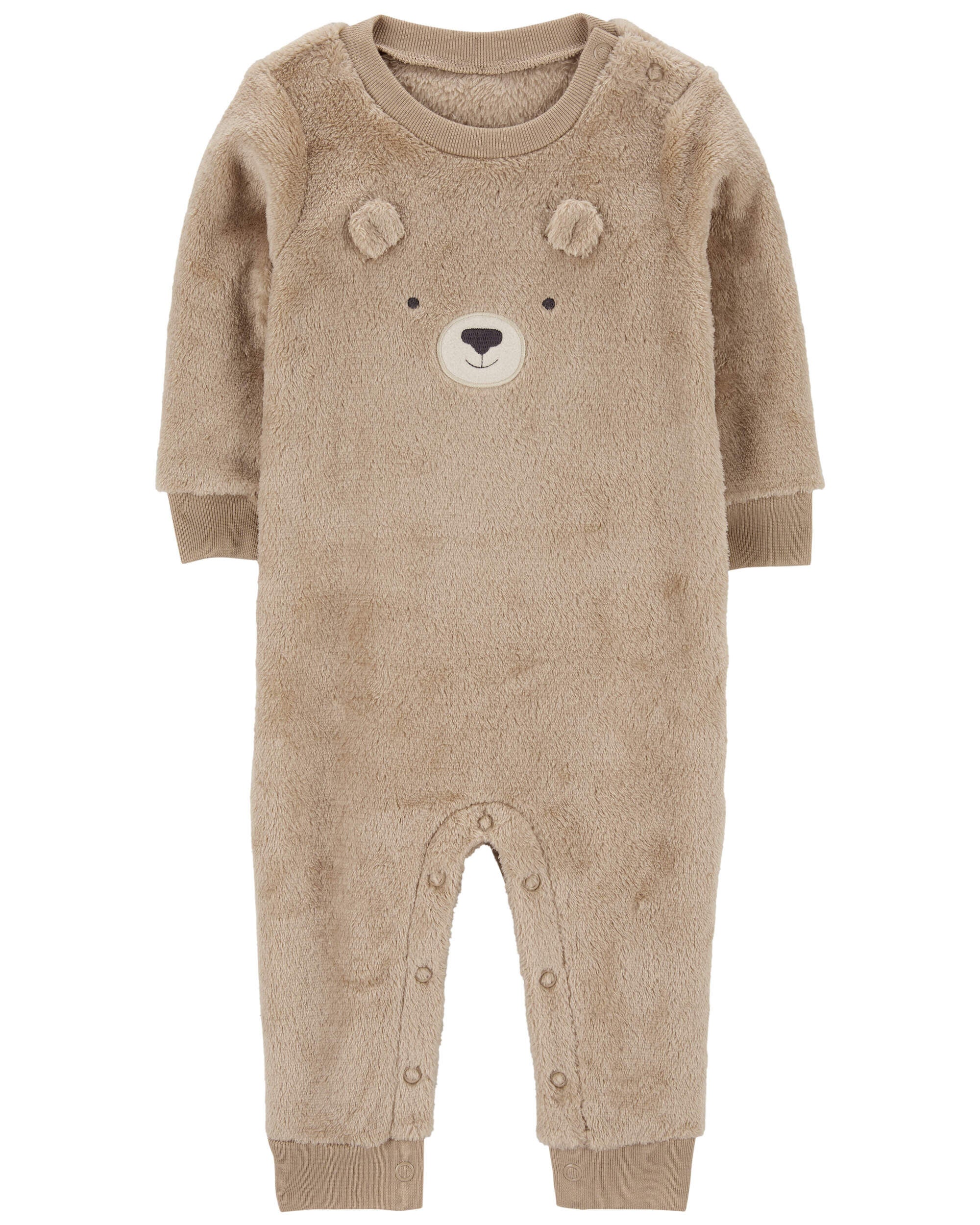 Carter's bear fleece jumpsuit new arrivals
