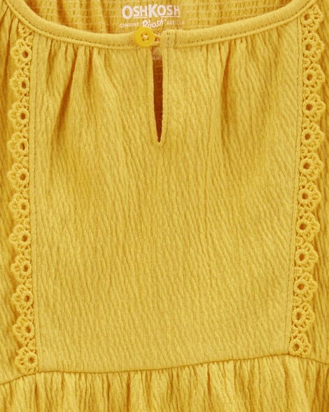 Product image 2 of Kid Crinkle Jersey Flutter Crochet Top