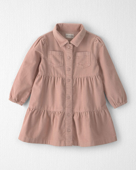 Toddler Girl Organic Cotton Corduroy Dress