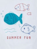 Toddler 2-Piece Fish Summer Fun Tee & Pull-On Shorts Set