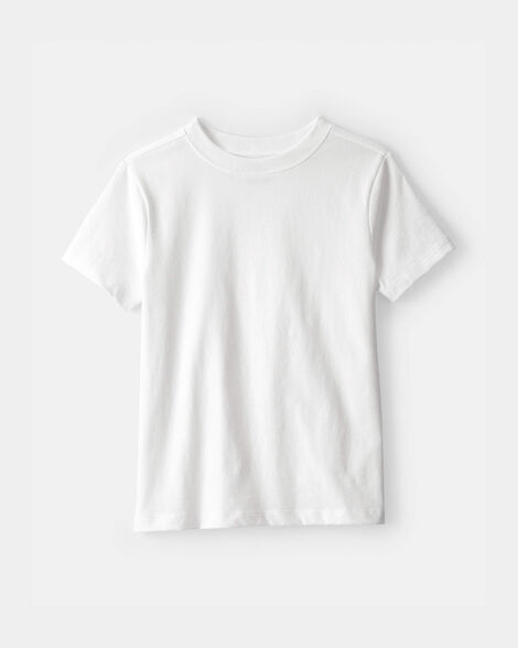 kid solid t-shirt - white