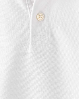 Product image 2 of Toddler Pique Uniform Polo Shirt - White