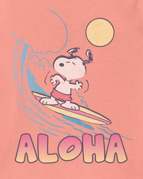 Product image 3 of Toddler Snoopy Graphic Short-Sleeve Tee - Orange