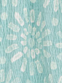 Turquoise - Baby Floral Crinkle Jersey Dress, Selected