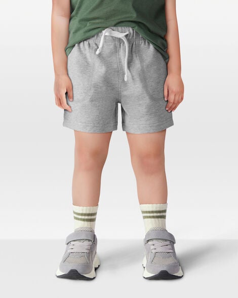  Product image 2 of Toddler Pull-On French Terry Shorts - Grey