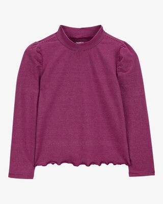 Product image 1 of Kid Lettuce-Hem Mock-Neck Top