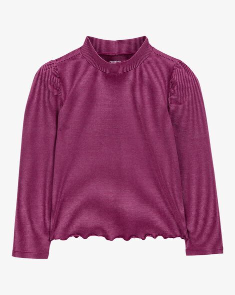  Product image 1 of Kid Lettuce-Hem Mock-Neck Top