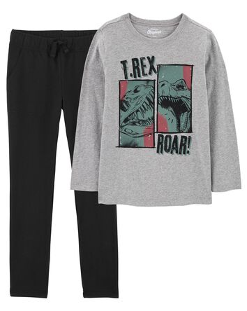 Kid 2-Pack Graphic Tees and Joggers Set