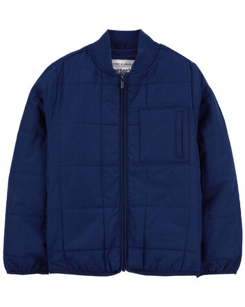 Kid Quilted Bomber Jacket