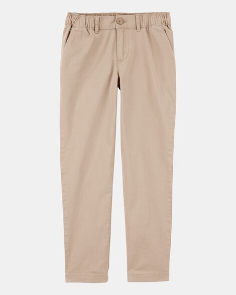 Girls Stretch Chino Uniform Pants - Khaki