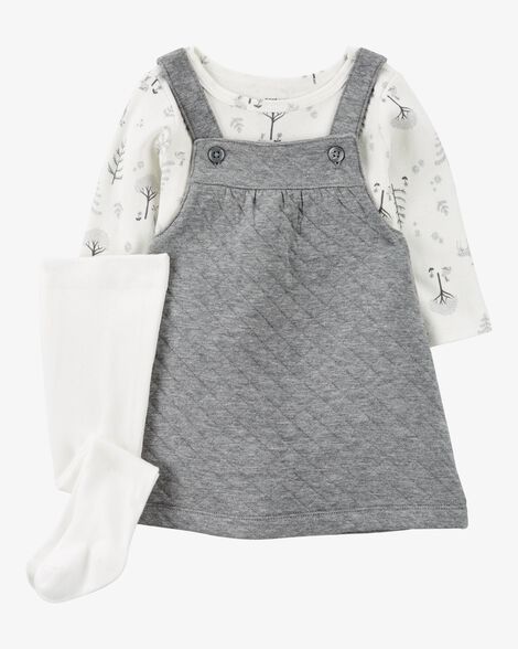  Product image 1 of Baby 3-Piece Quilted Jumper Set