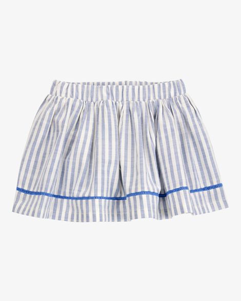  Product image 1 of Baby Striped Pull-On Linen Look-Alike Skort