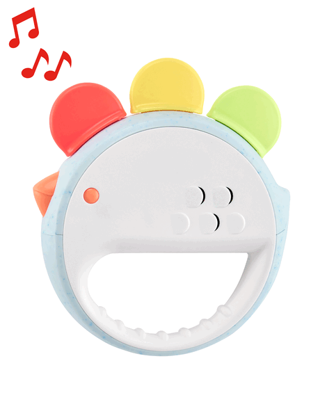 Farmstand Feelin' Clucky Musical Tambourine Baby Toy