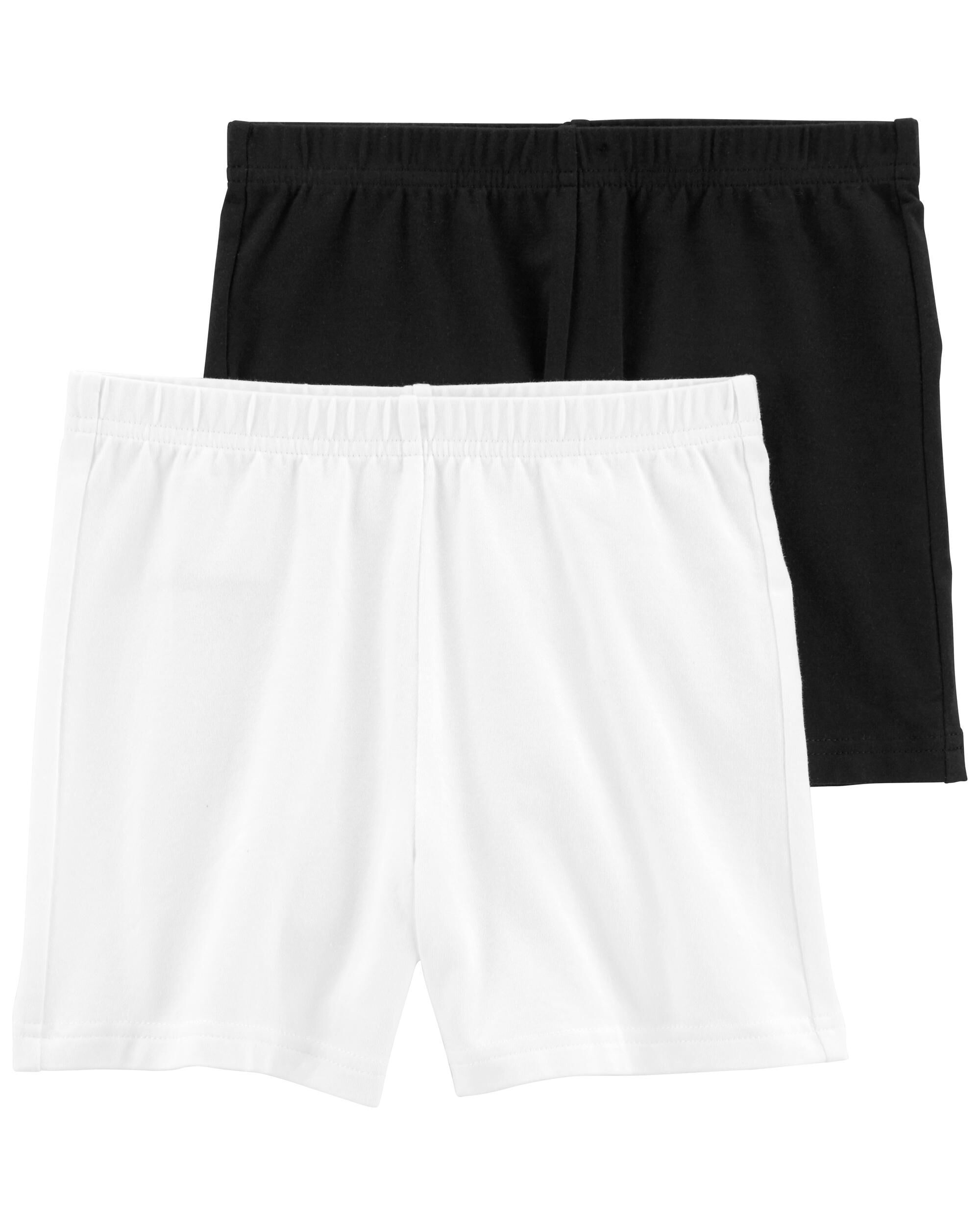 Kid 2-Pack Tumbling Shorts - Black/White - Carter's | Carter's