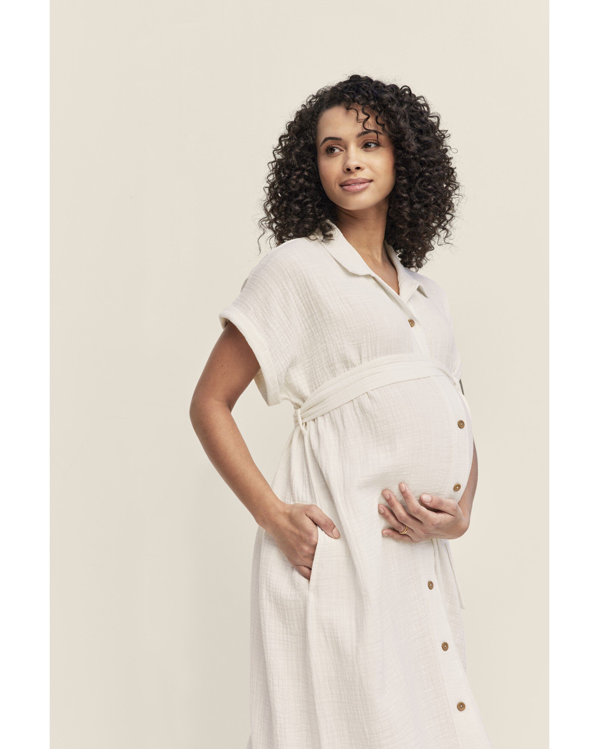 Women's midi shirt dress on sale