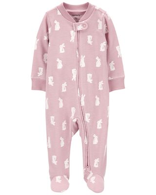 Product image 1 of Baby Bunny 2-Way Zip Thermal Sleep & Play Pajamas