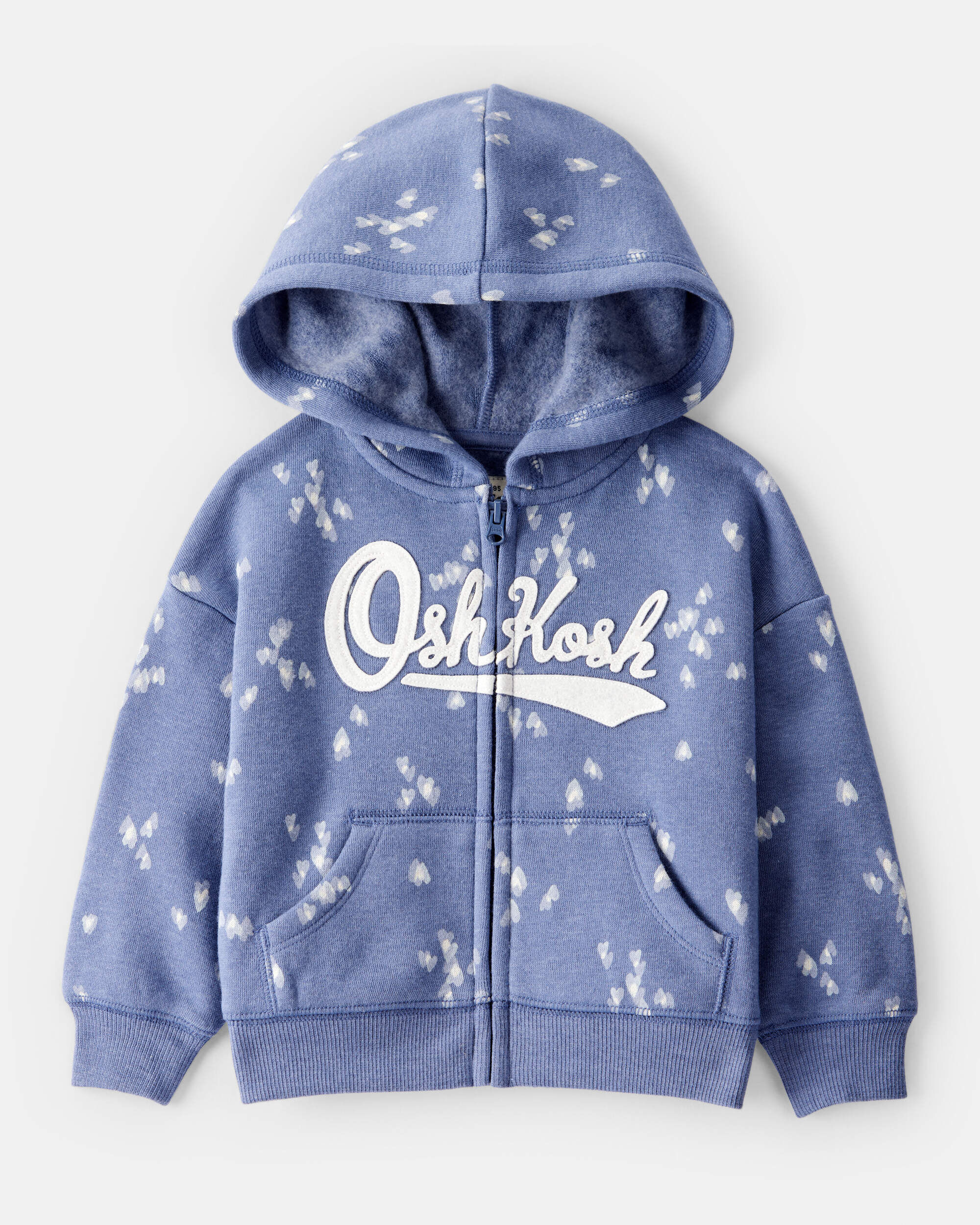 Baby Girl Butterfly Print DayDream Fleece Hooded Zip-Up