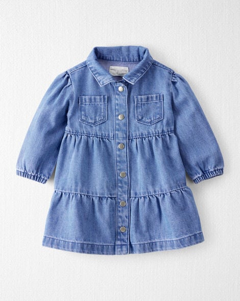 Baby Organic Cotton Chambray Dress