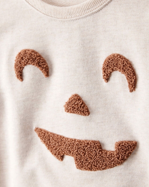 Product image 2 of Toddler Boy Halloween Jack-O-Lantern Sweatshirt - Ivory
