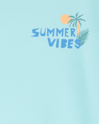 Product image 2 of Kid Summer Vibes Short-Sleeve Rashguard - Blue