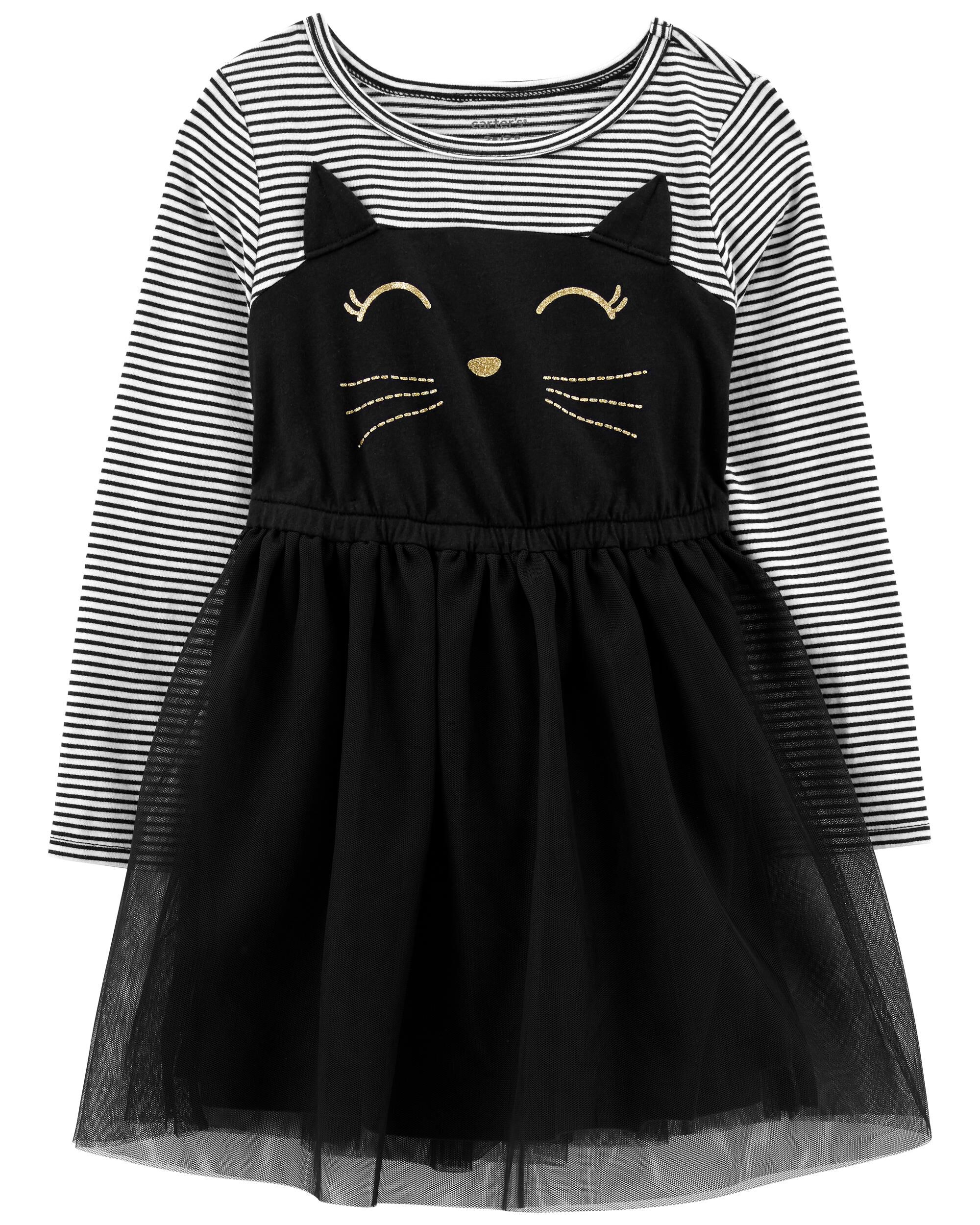 Toddler Halloween Cat Tutu Dress