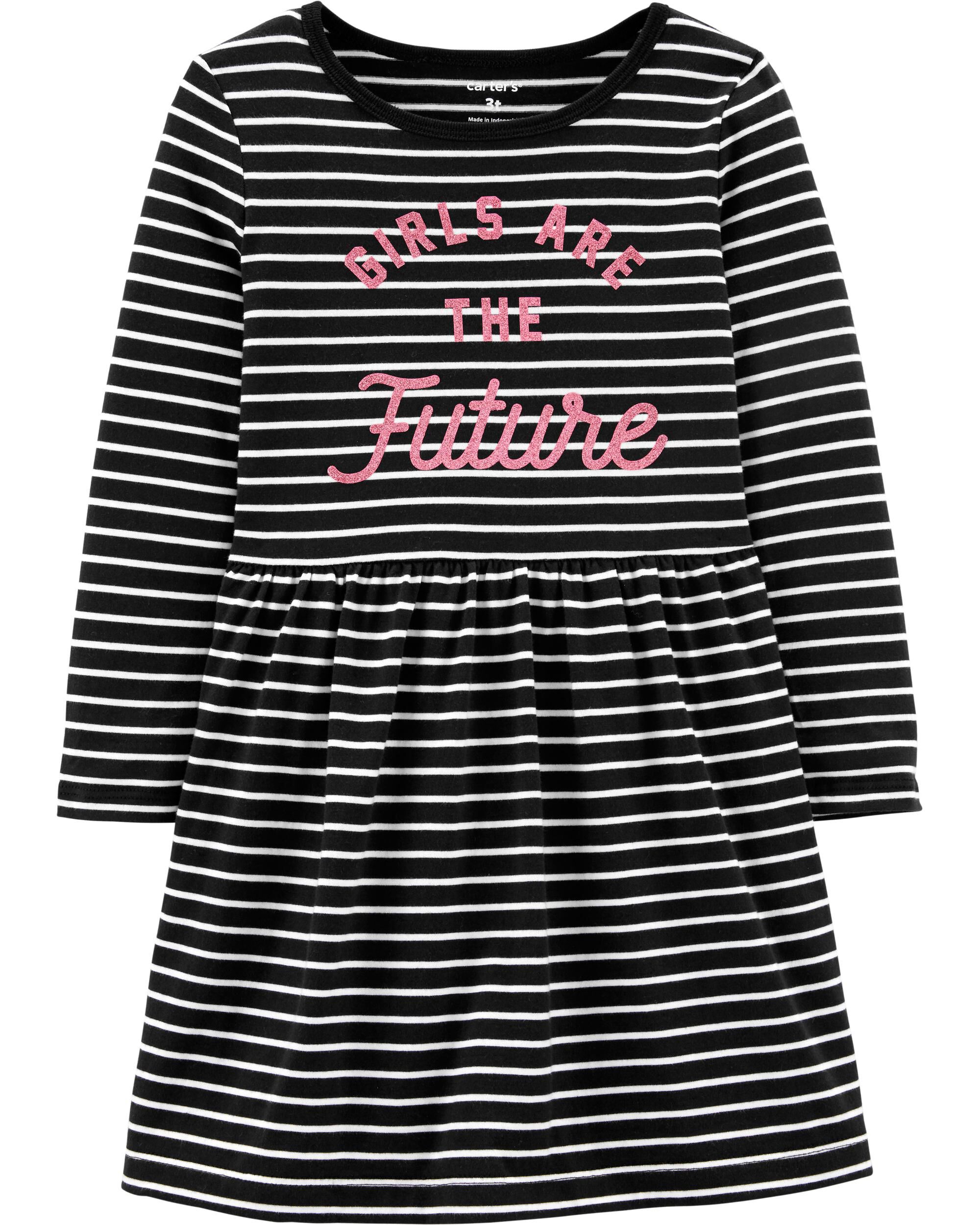 next girls stripe dress