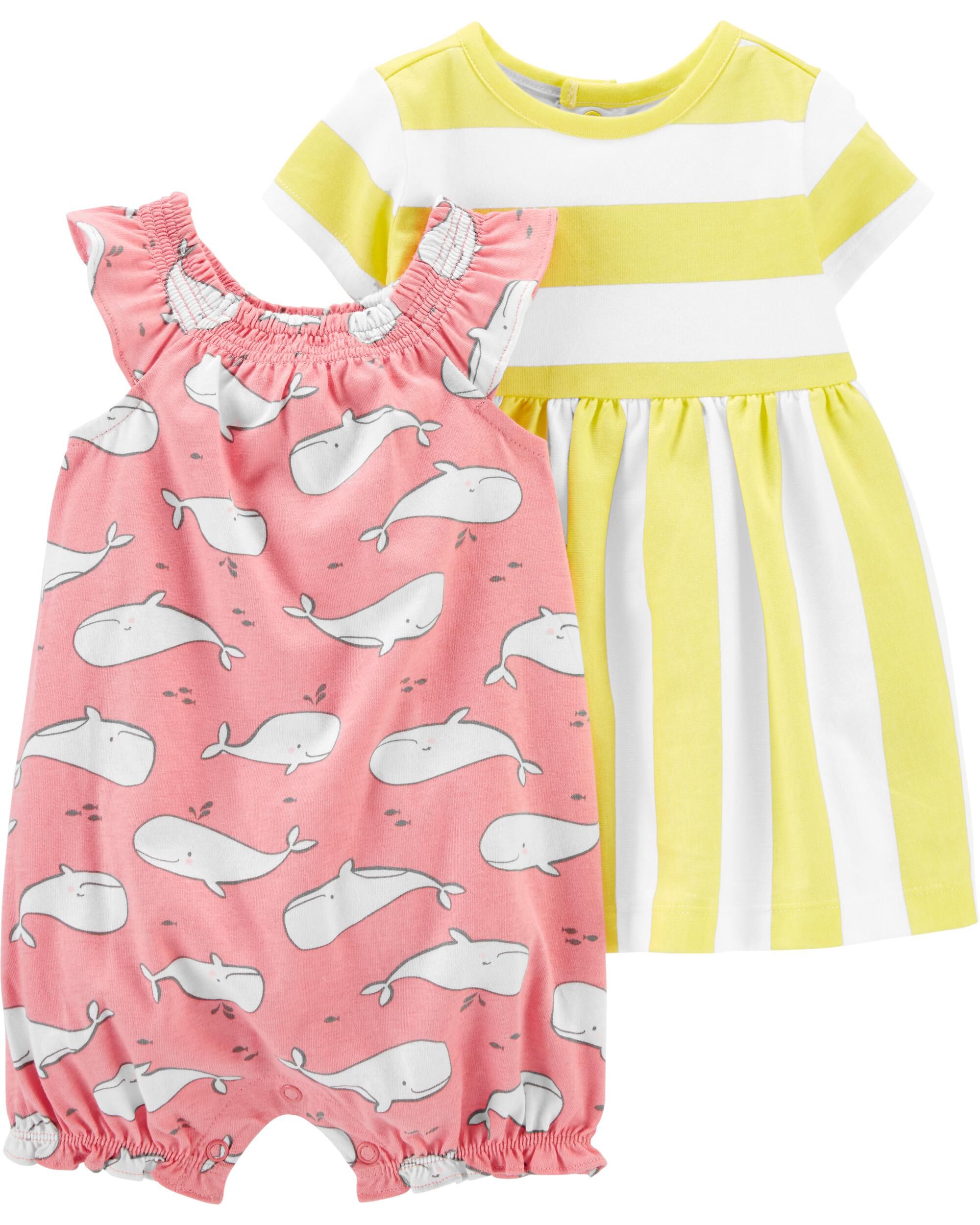 carter's yellow romper