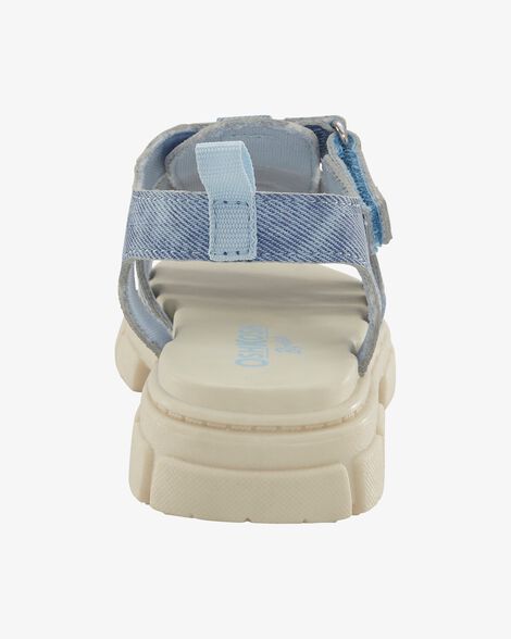  Product image 3 of Toddler Strappy Denim Sandals - Blue