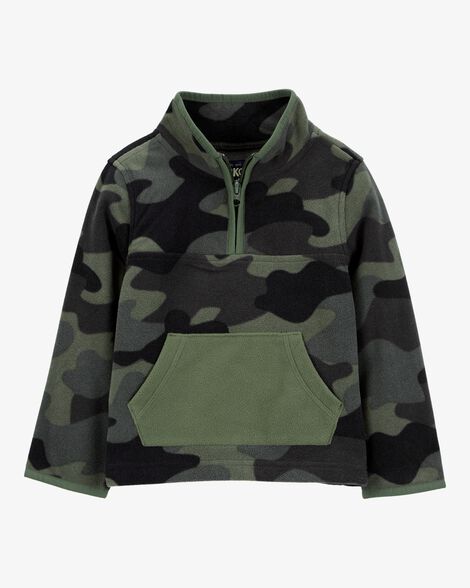  Product image 1 of Toddler Camo Print Quarter-Zip Microfleece Pullover