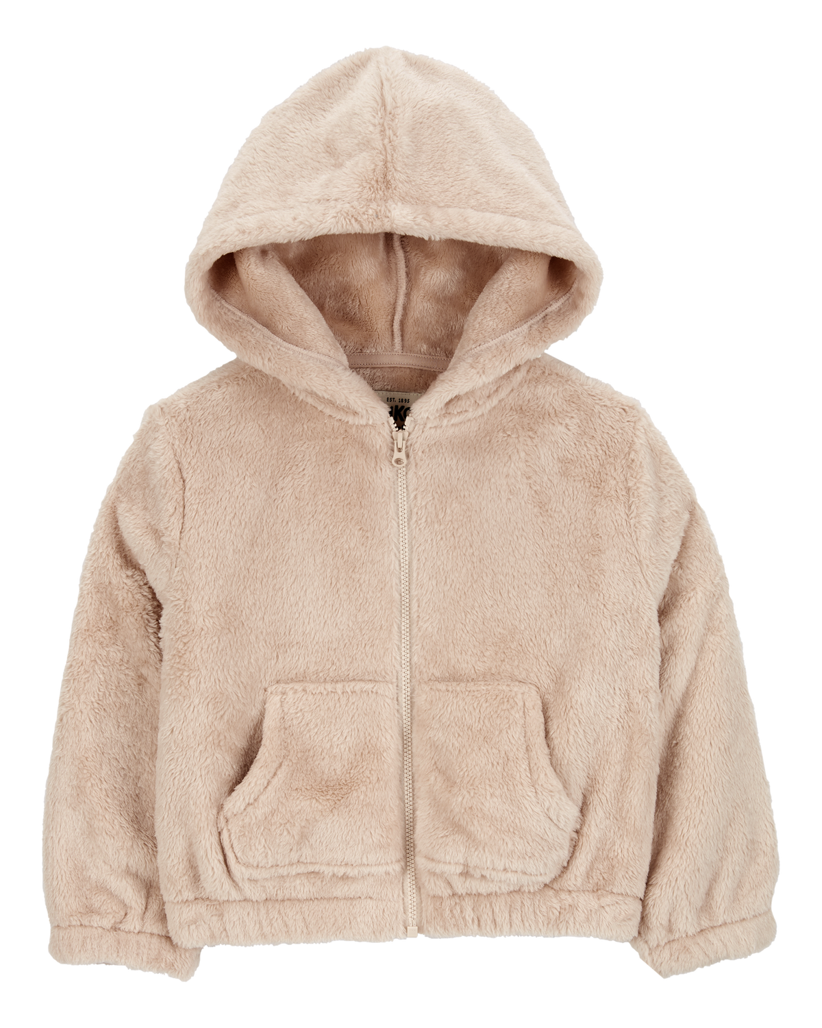 Toddler Velour Zip-Up Jacket - Brown