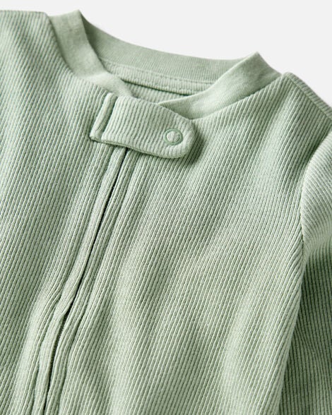  Product image 3 of Baby Organic Cotton Rib Sleep & Play Pajamas