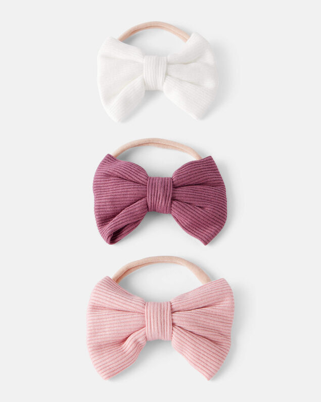 Product image 1 of Baby Girl 3-Pack Bow Headwraps