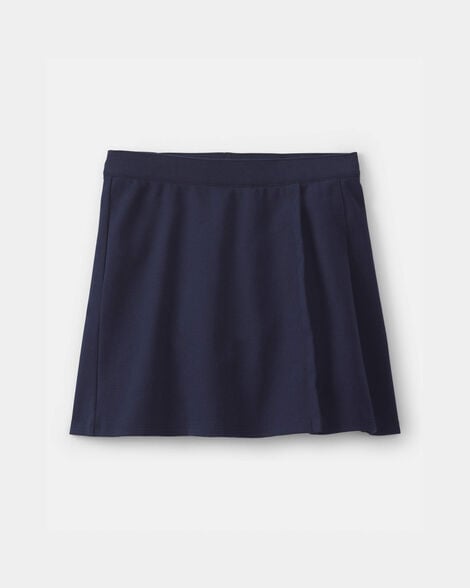 Girls Uniform Ponte Skort - Navy