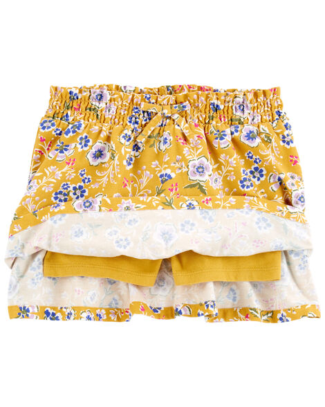 Product image 2 of Toddler Yellow Floral Skort