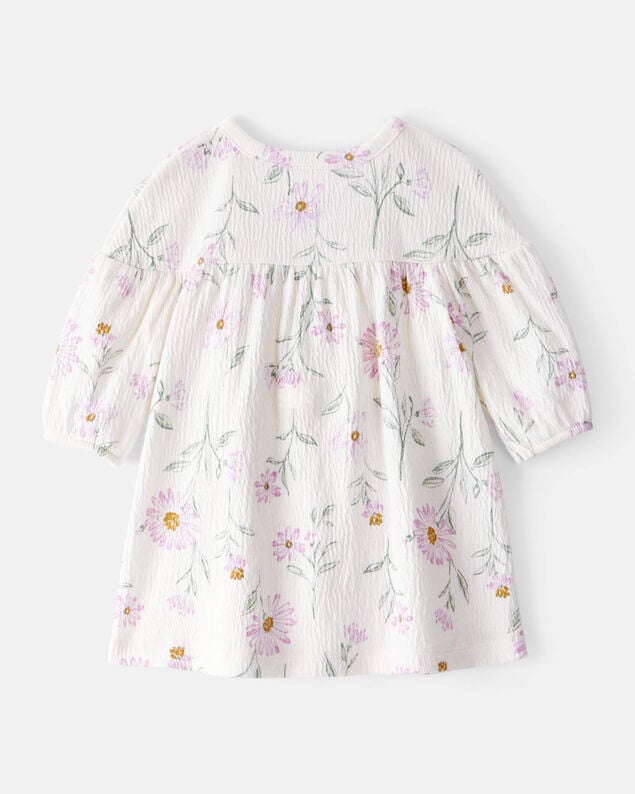 Product image 2 of Baby Girl Floral Gauze Dress - White