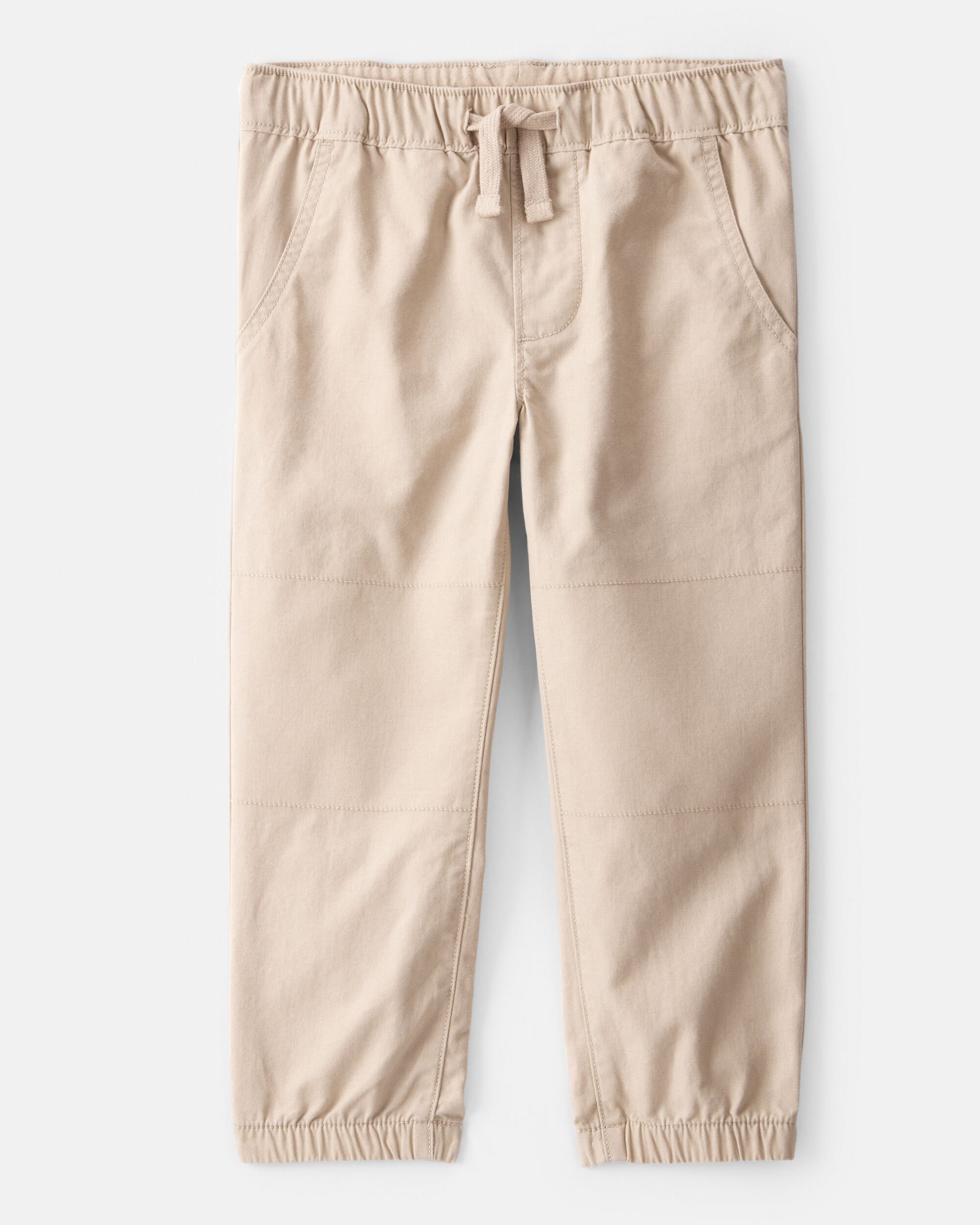 Toddler Boy Cotton Pull-On Fashion Pants - Khaki
