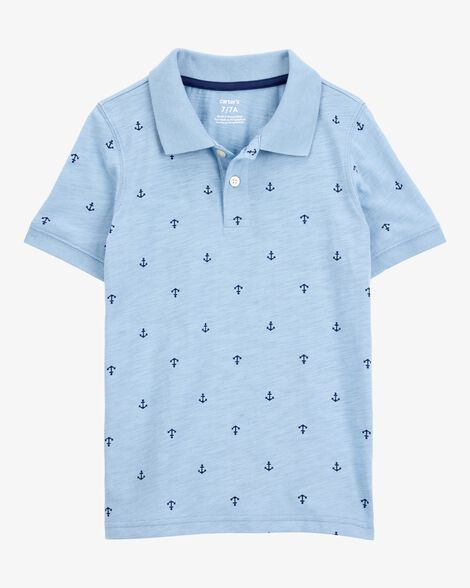  Product image 1 of Kid Anchor Polo Shirt -Blue