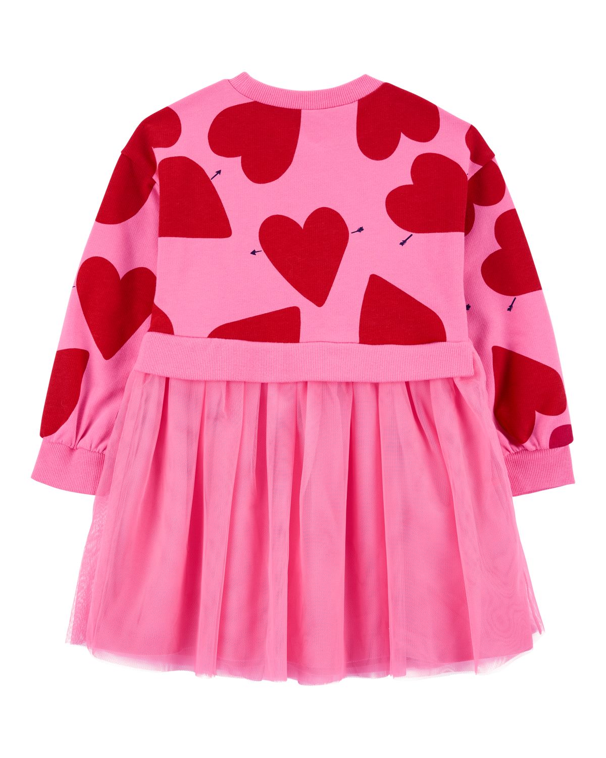 uhr Heart Mom Dress 1-2y ピンク Toddler Heart Long-Sleeve Dress - Carter's | Carter's