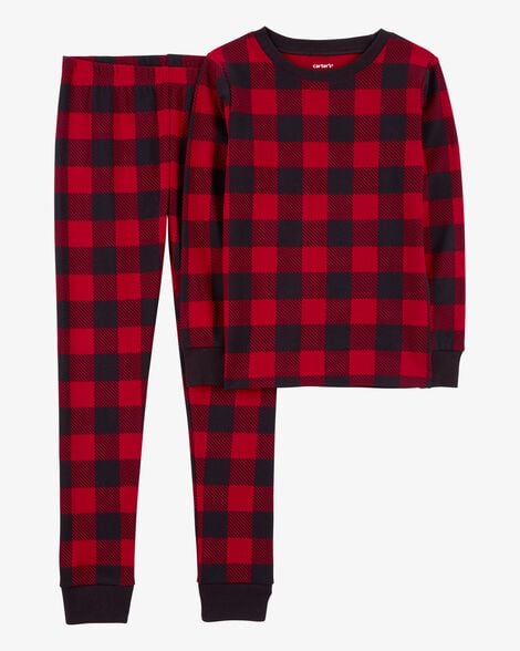  Product image 1 of Kid 2-Piece Buffalo Check 100% Snug Fit Cotton Pajamas