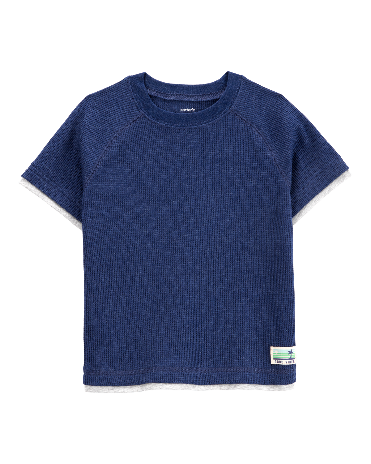 SOL soonerorlater WAFFLE TEE NAVY Ｍサイズ SOL soonerorlater ⁡ WAFFLE L/S TEE Gray 163cm : M Navy 177cm