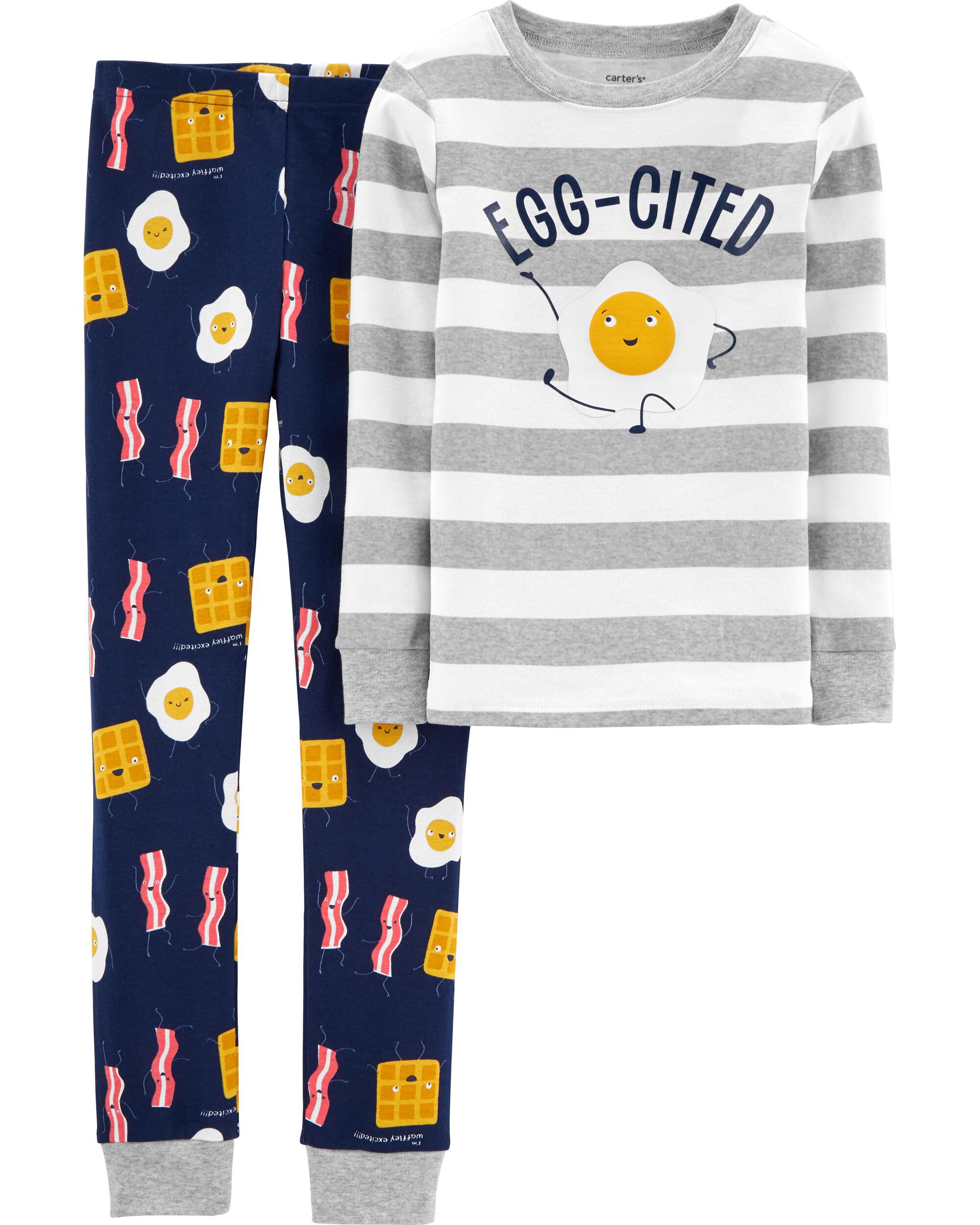 CARTERS BOYS QUALITY 2 Piece Construction Snug Fit Cotton PJs AGE 4 TO 8 YEARS