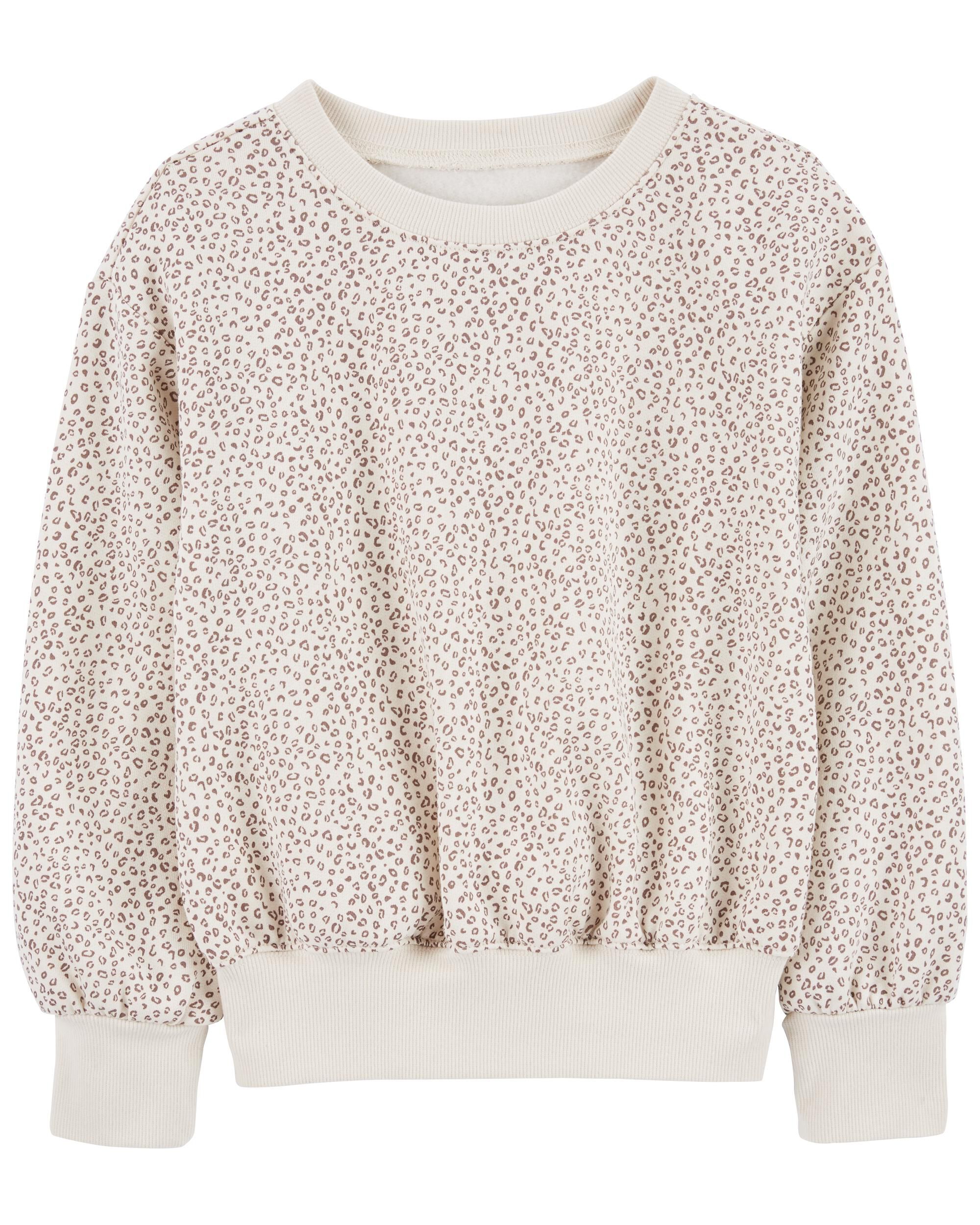 Leopard pullover sweatshirt shop