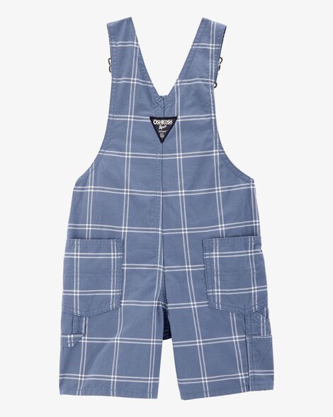  Product image 2 of Toddler Plaid Shortalls - Blue