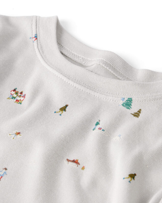 Product image 2 of Toddler Organic Cotton Pajamas in Frosted Trail Print