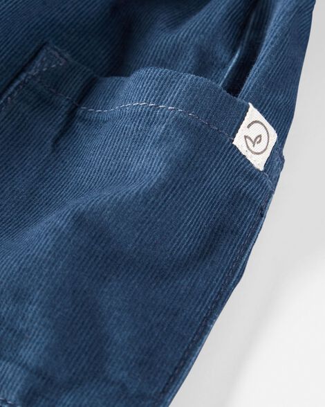  Product image 5 of Baby Organic Cotton Corduroy Pocket Dress in Dark Sea Blue